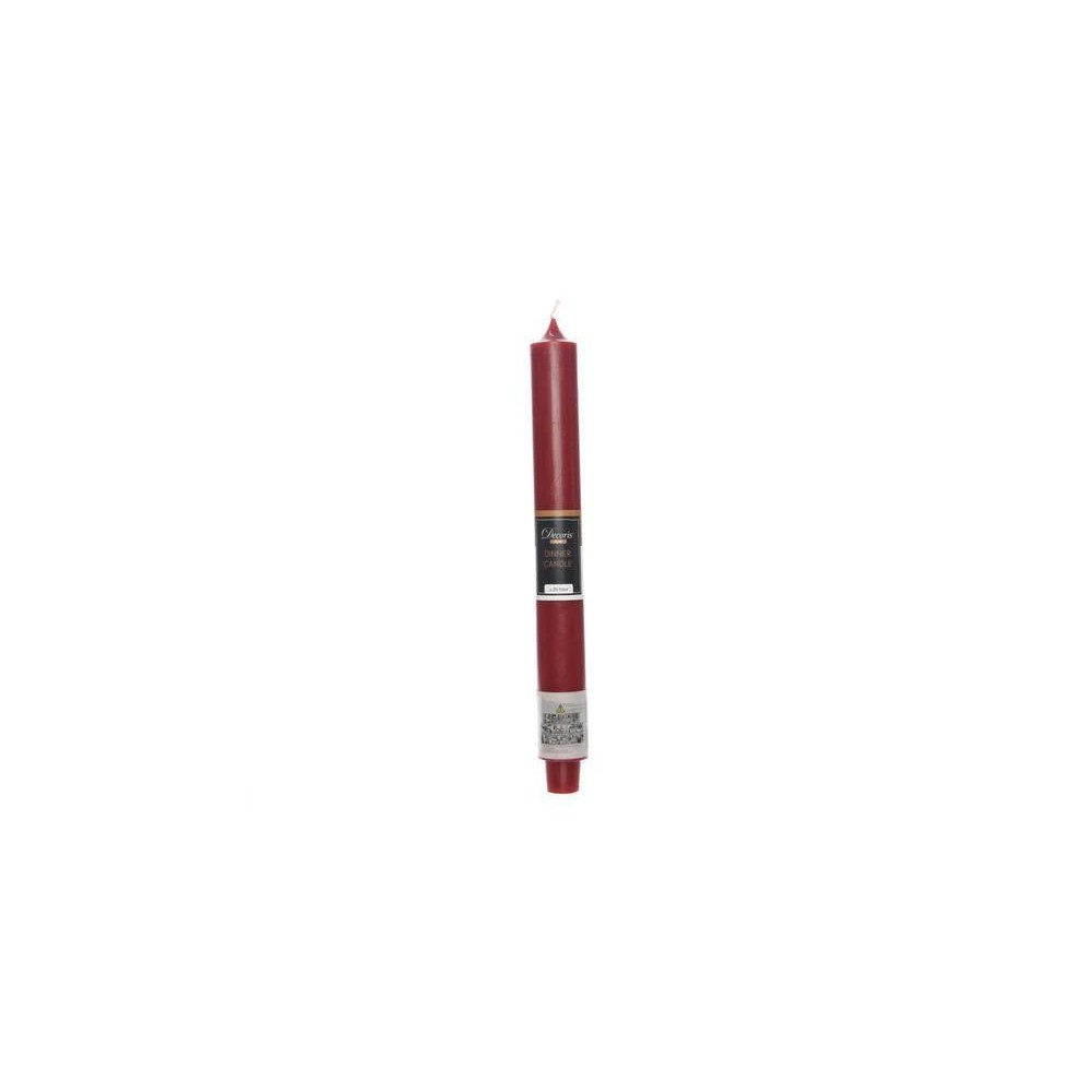 CANDELA CONICA RUSTICA ROSSA H